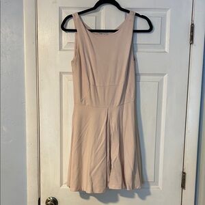 Elegant Cream Sleeveless Dress
